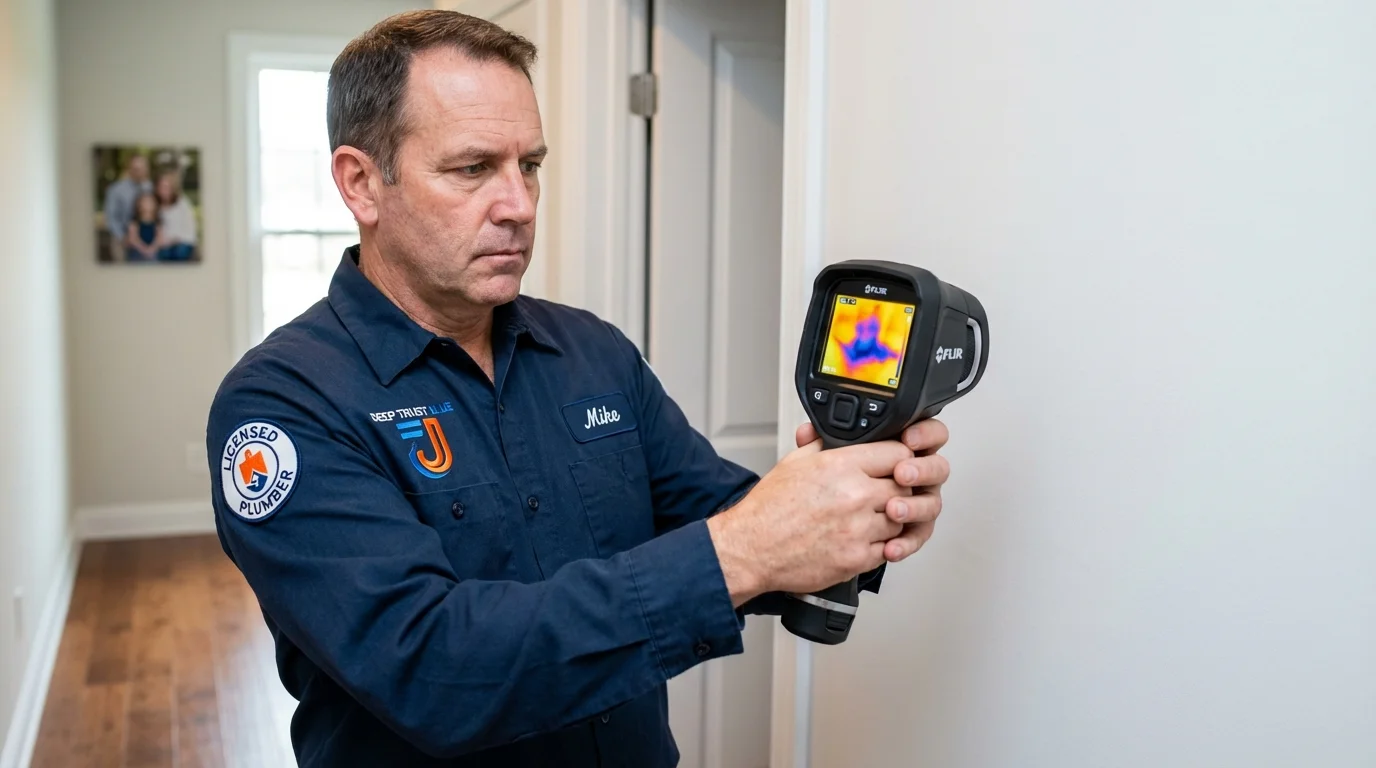 Thermal imaging leak detection by Johns Plumbing LLC in Weehawken